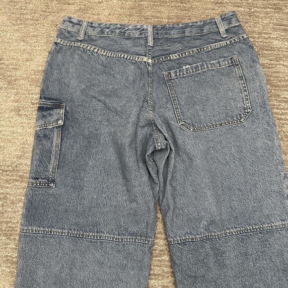 Rag & Bone Jeans Womens 31 Blue Denim Miramar Nora Cargo Carpenter - Picture 5 of 14